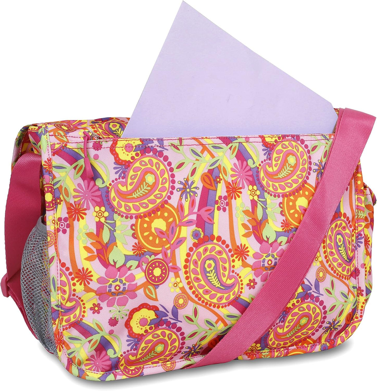 New York Terry Messenger Bag for Women Girls School Kids