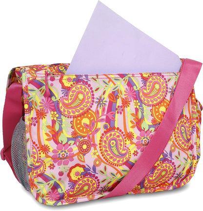 New York Terry Messenger Bag for Women Girls School Kids