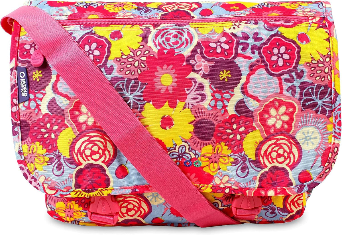 New York Terry Messenger Bag for Women Girls School Kids
