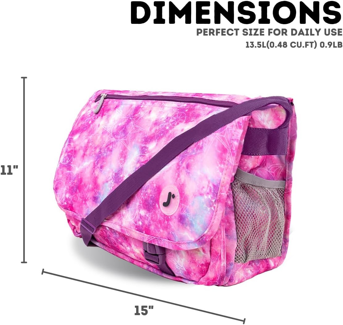 New York Terry Messenger Bag for Women Girls School Kids
