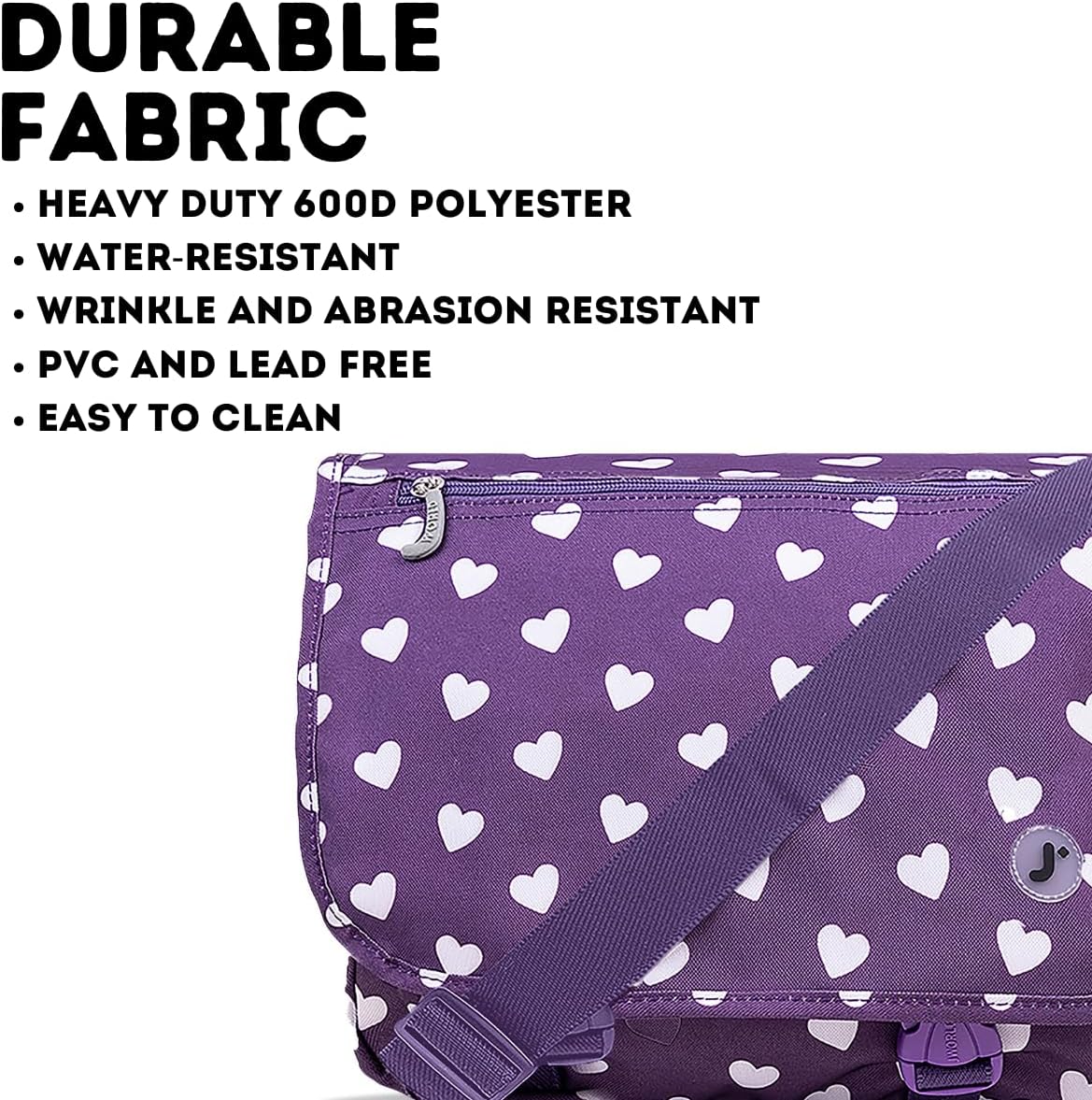 New York Terry Messenger Bag for Women Girls School Kids