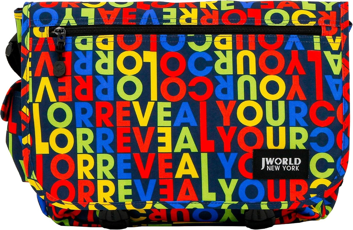 New York Terry Messenger Bag for Women Girls School Kids