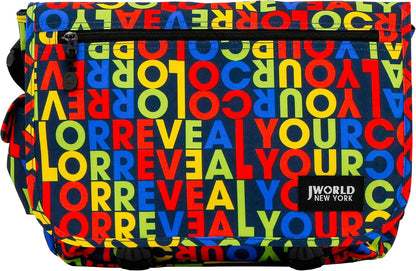 New York Terry Messenger Bag for Women Girls School Kids