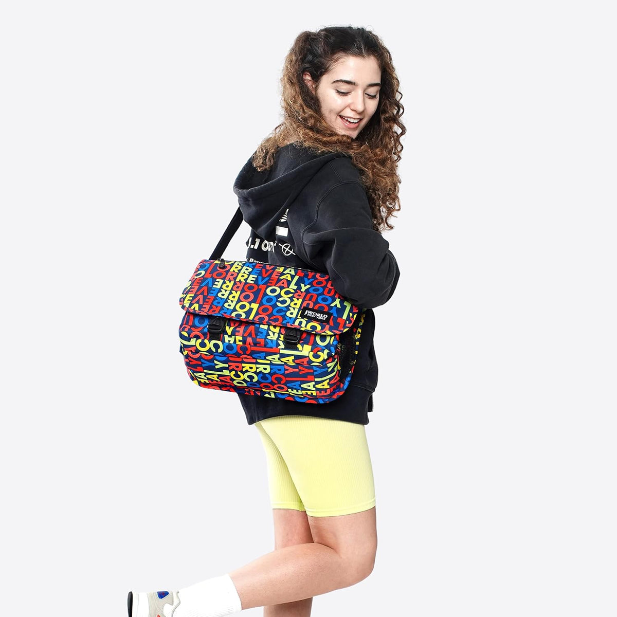 New York Terry Messenger Bag for Women Girls School Kids