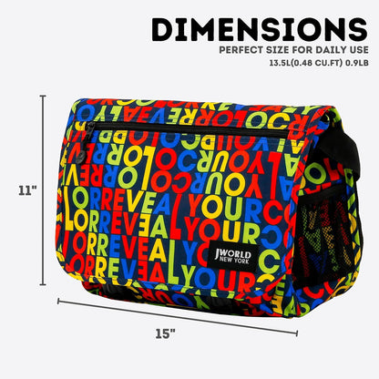 New York Terry Messenger Bag for Women Girls School Kids