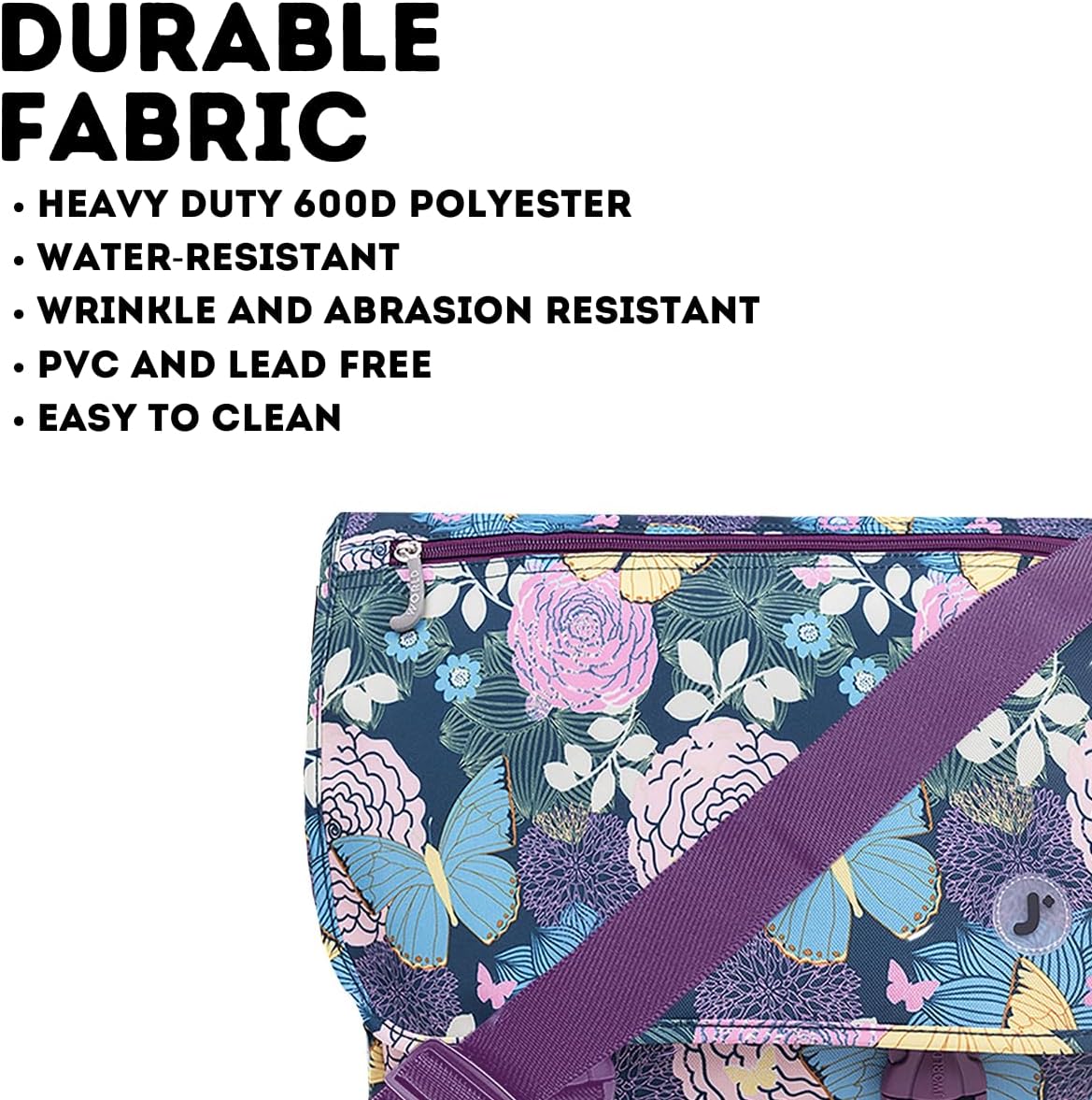 New York Terry Messenger Bag for Women Girls School Kids