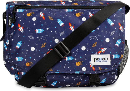 New York Terry Messenger Bag for Women Girls School Kids