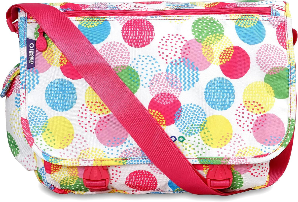 New York Terry Messenger Bag for Women Girls School Kids