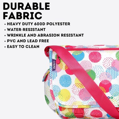 New York Terry Messenger Bag for Women Girls School Kids