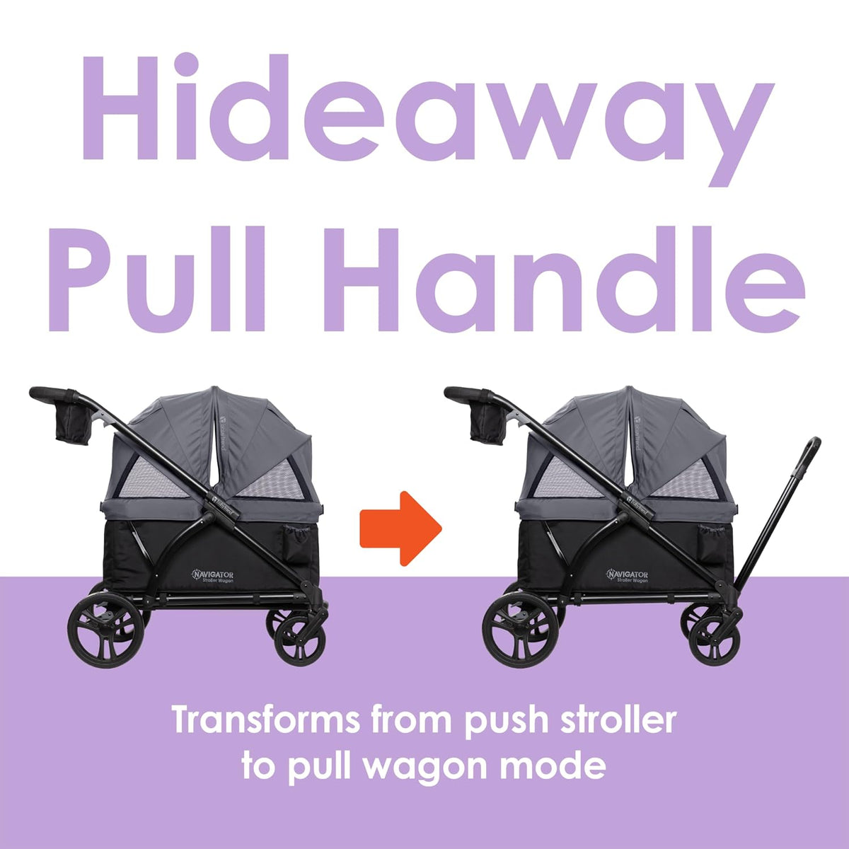 Expedition 2-in-1 Push/Pull Wagon with Canopy, Liberty Midnight - Colors B