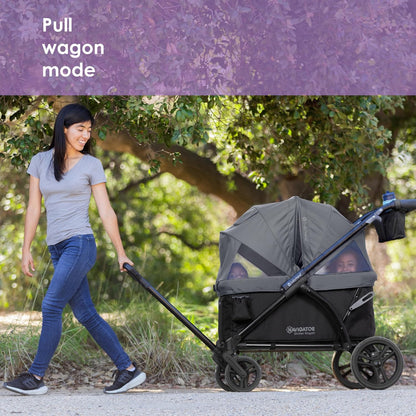 Expedition 2-in-1 Push/Pull Wagon with Canopy, Liberty Midnight - Colors B