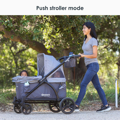 Expedition 2-in-1 Push/Pull Wagon with Canopy, Liberty Midnight - Colors B