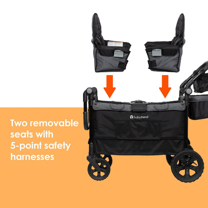 Expedition 2-in-1 Push/Pull Wagon with Canopy, Liberty Midnight - Colors B