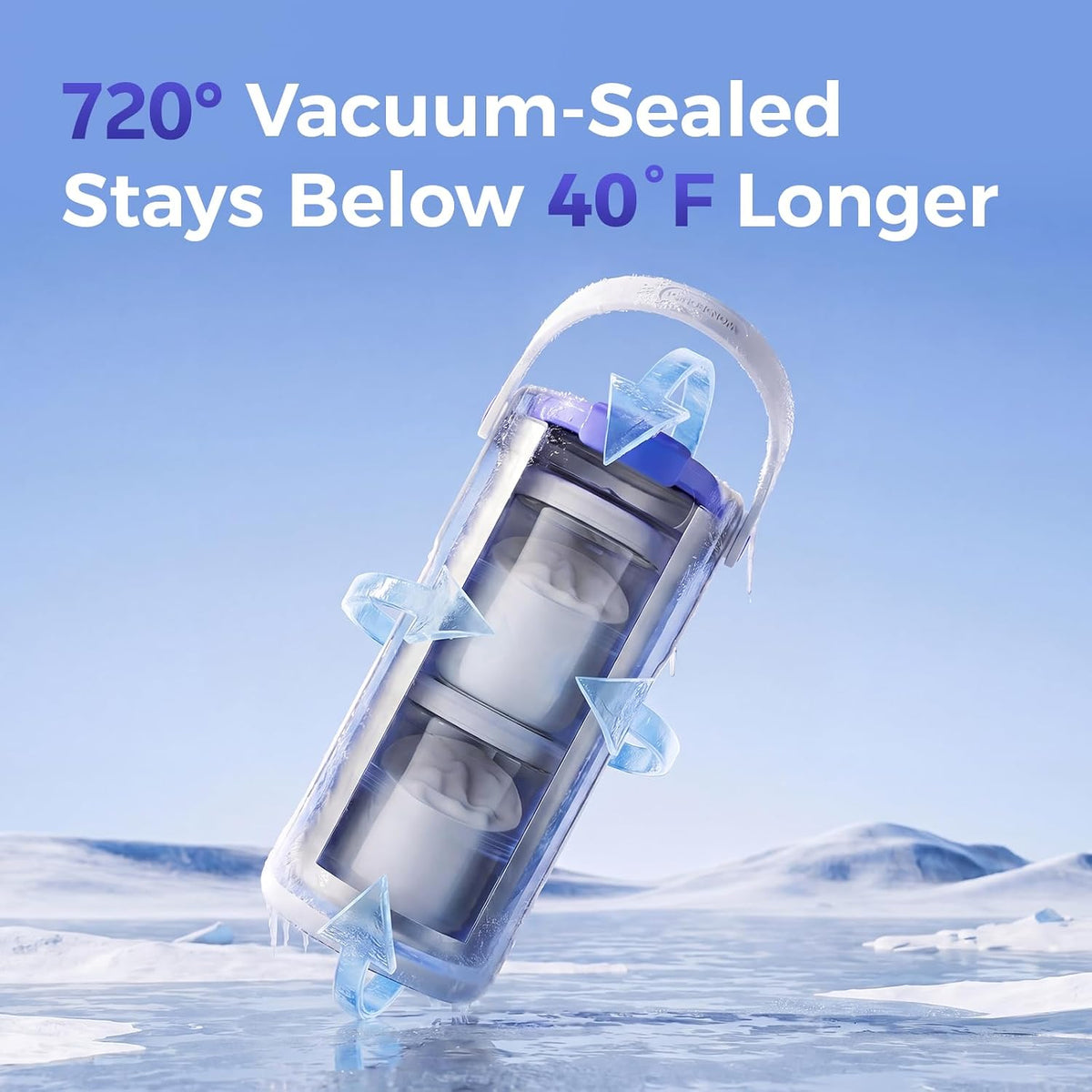 22oz Portable Breast Milk Cooler for Work & Travel, 30H+ Chill