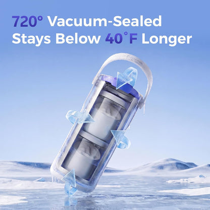 22oz Portable Breast Milk Cooler for Work & Travel, 30H+ Chill