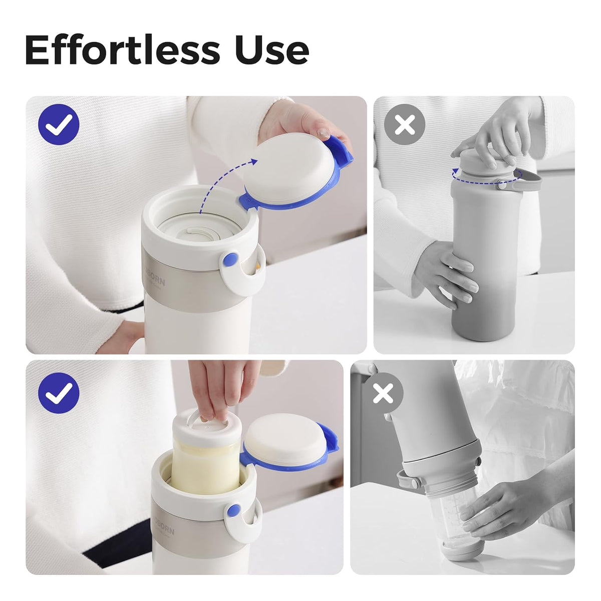 22oz Portable Breast Milk Cooler for Work & Travel, 30H+ Chill