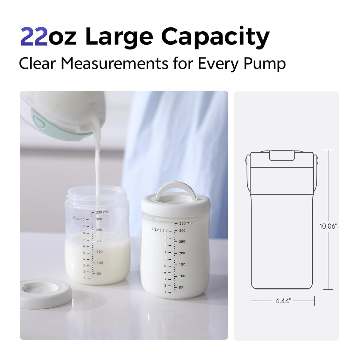22oz Portable Breast Milk Cooler for Work & Travel, 30H+ Chill