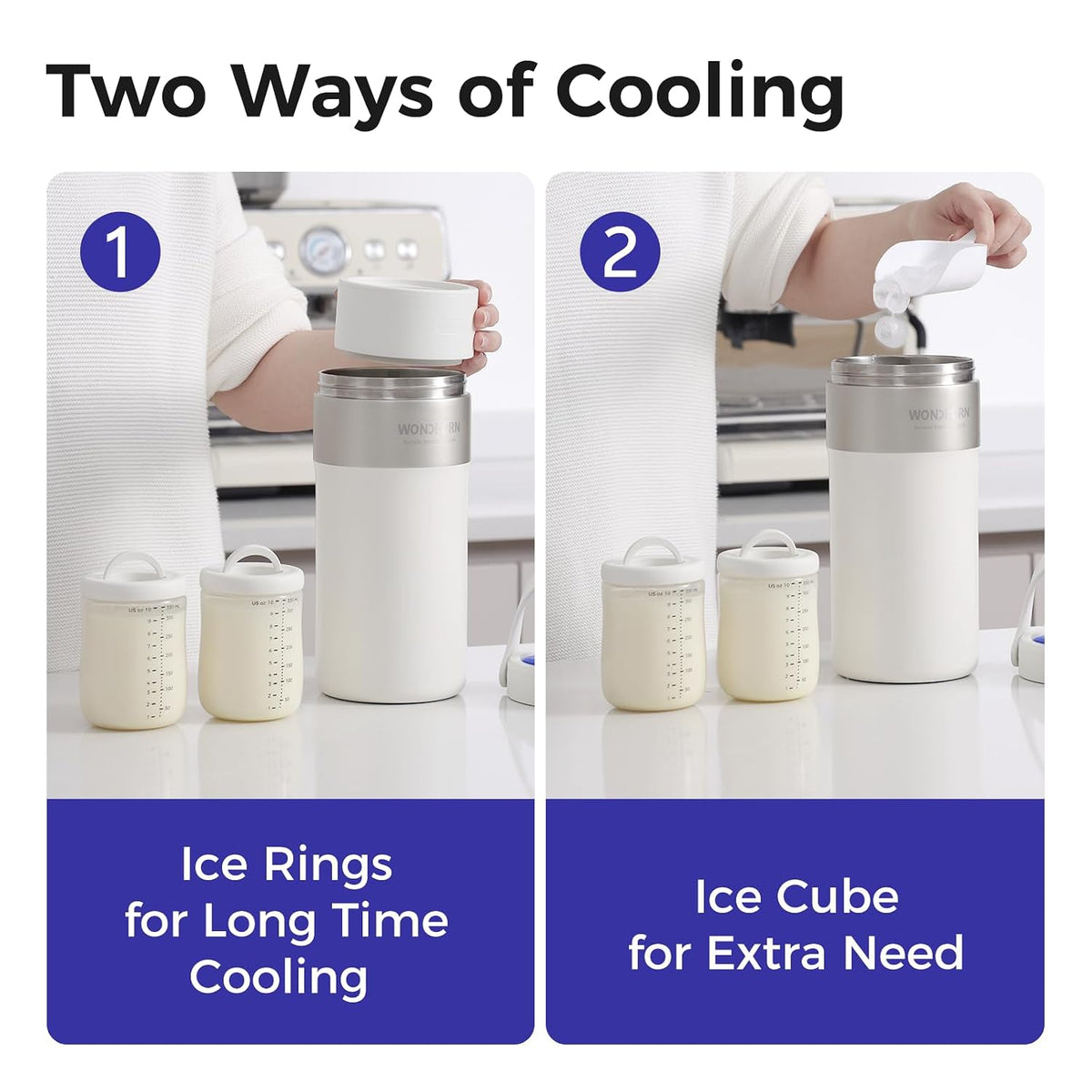 22oz Portable Breast Milk Cooler for Work & Travel, 30H+ Chill