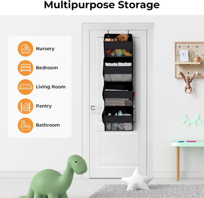Over the Door Organizer, 4-Shelf Behind the Door Storage
