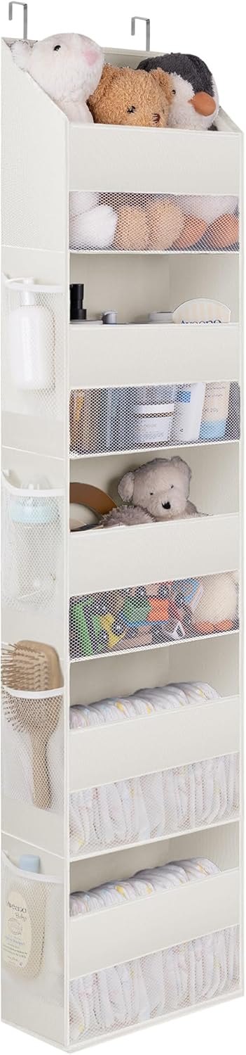 Over the Door Organizer, 4-Shelf Behind the Door Storage