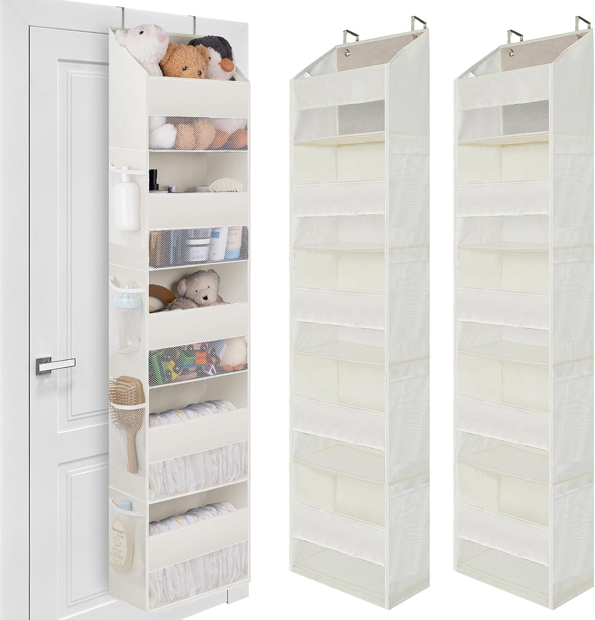 Over the Door Organizer, 4-Shelf Behind the Door Storage