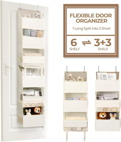 Over the Door Organizer, 4-Shelf Behind the Door Storage
