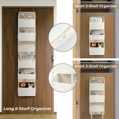 Over the Door Organizer, 4-Shelf Behind the Door Storage