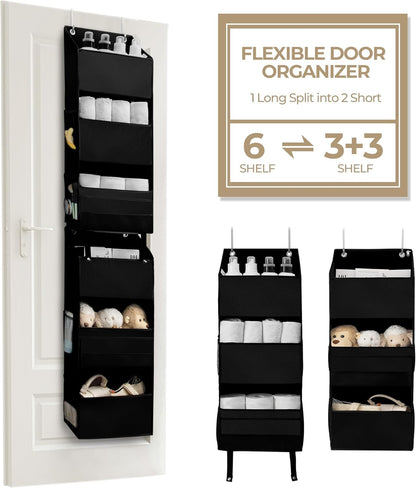 Over the Door Organizer, 4-Shelf Behind the Door Storage