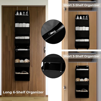 Over the Door Organizer, 4-Shelf Behind the Door Storage
