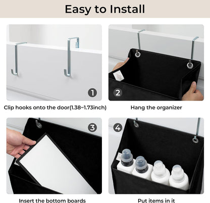 Over the Door Organizer, 4-Shelf Behind the Door Storage