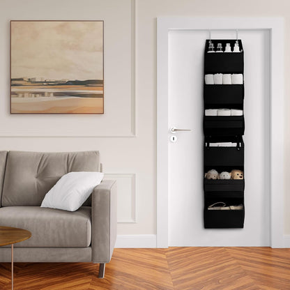 Over the Door Organizer, 4-Shelf Behind the Door Storage