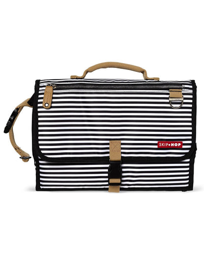 Portable Baby Changing Pad Pronto Black & White Stripe and Wet Dry Bag Grab & Go Black & White Stripe