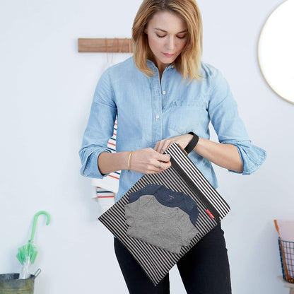 Portable Baby Changing Pad Pronto Black & White Stripe and Wet Dry Bag Grab & Go Black & White Stripe