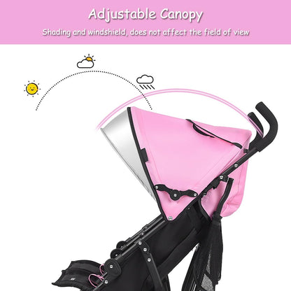 Double Umbrella Stroller, Side by Side Infant Lightweight Stroller, Quick Fold Compact for Travel, Cup Holder, Storage Bag, Folding Twin Stroller Newborn and Toddler(Blue)