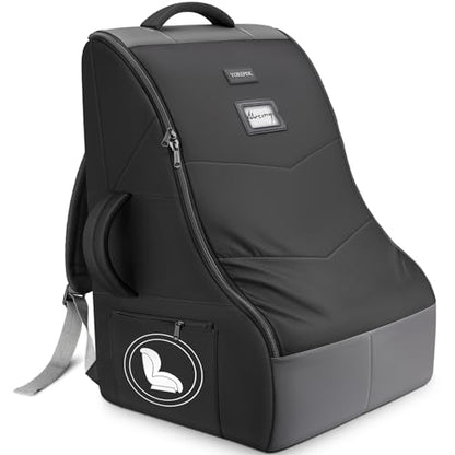 Padded Car Seat Travel Bag Backpack for Airplane, Heavy Duty Car Seat Bags for Air Travel, Carseat Cover for Airplane Travel with Shoulder Strap, Car Seats Carrier for Airport