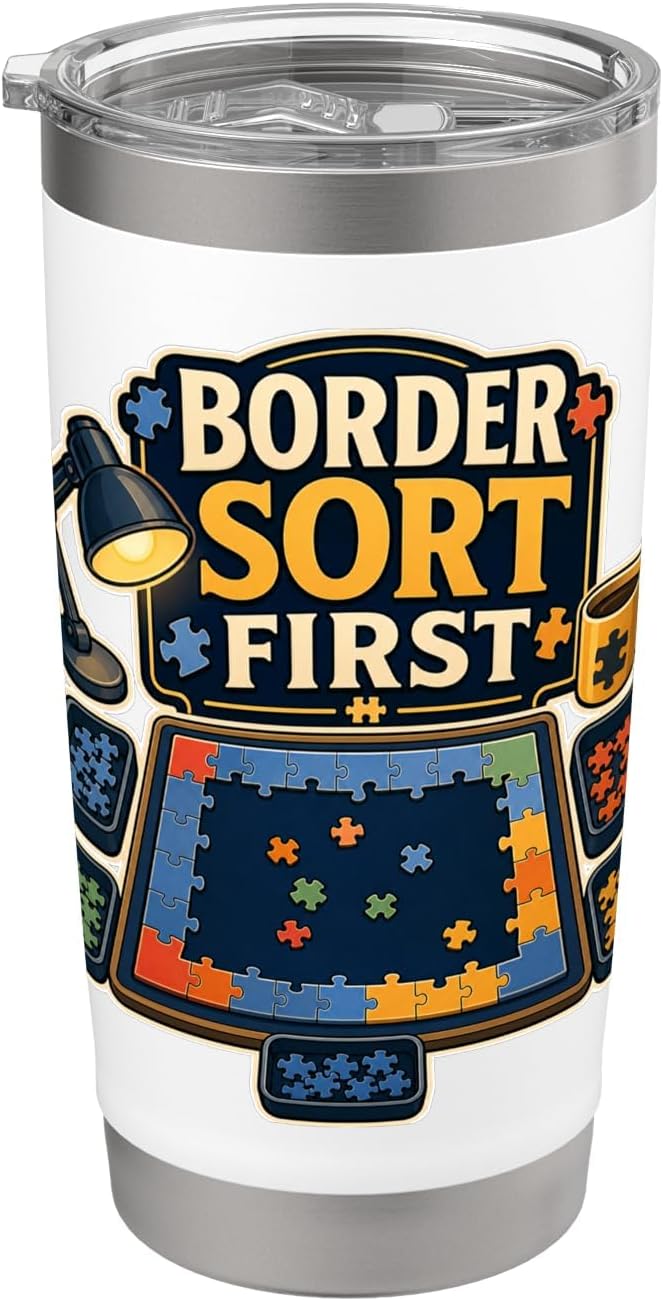 BORDER SORT FIRST Hobby Table Calm Stainless Steel Insulated Tumbler