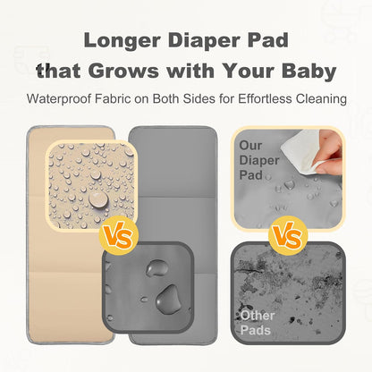 Compact Diaper Bag Backpack – Lightweight & Waterproof Baby Bag for Moms & Dads, Includes Changing Pad & Stroller Straps, Small Travel Diaper Backpack for Daily Use –Khaki