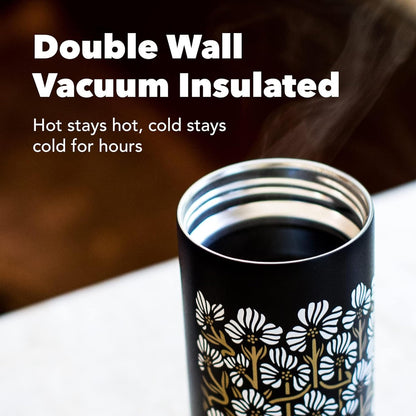 Flip Traveler 16oz | Double-Wall Vacuum Insulated with Flip Lid, BPA-Free Stainless Steel Construction, Insulated Tumbler for Hot or Cold Drinks