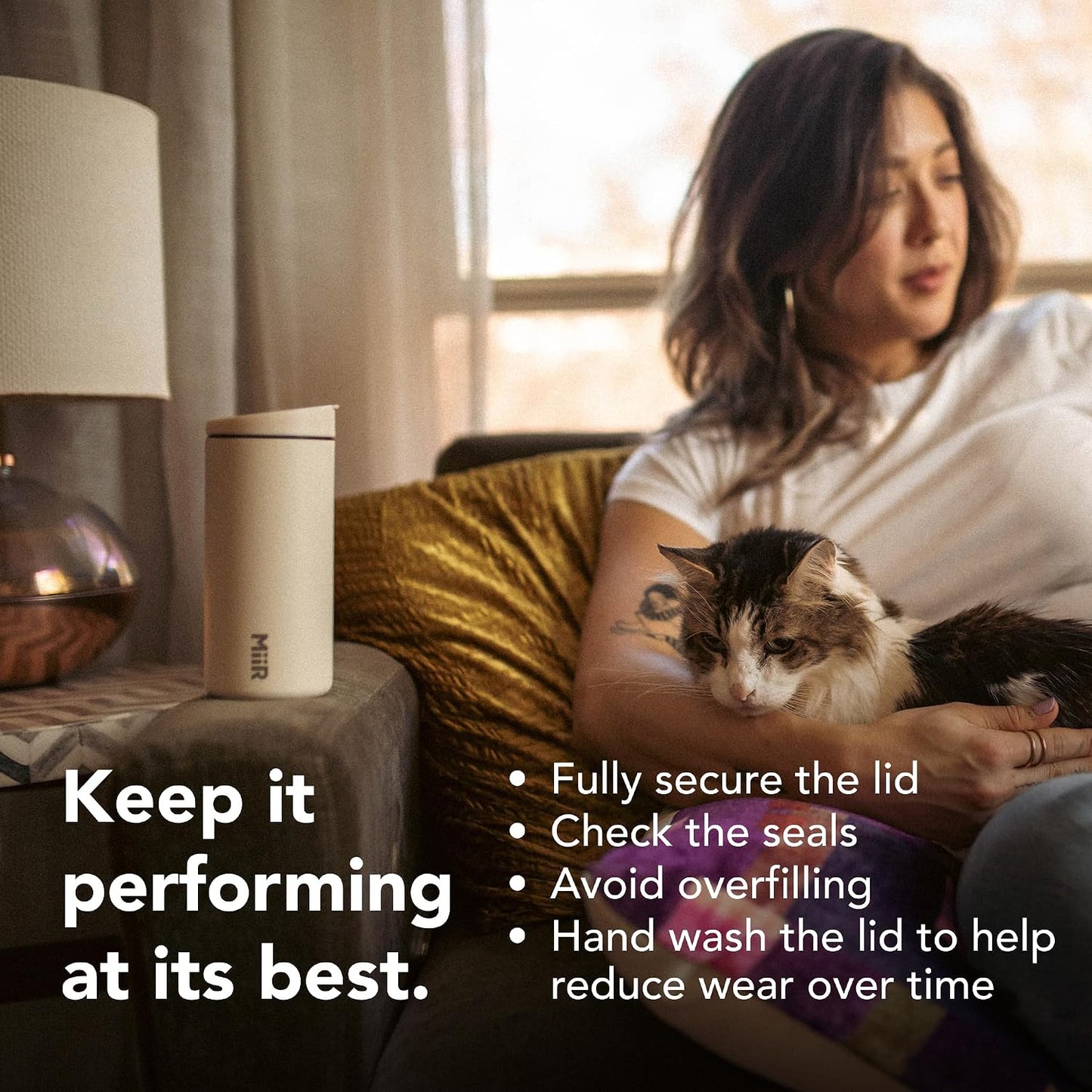 Flip Traveler 16oz | Double-Wall Vacuum Insulated with Flip Lid, BPA-Free Stainless Steel Construction, Insulated Tumbler for Hot or Cold Drinks