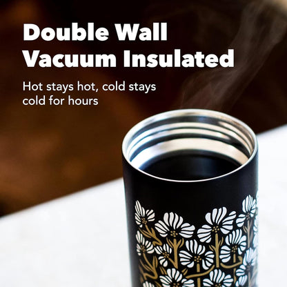 Flip Traveler 16oz | Double-Wall Vacuum Insulated with Flip Lid, BPA-Free Stainless Steel Construction, Insulated Tumbler for Hot or Cold Drinks