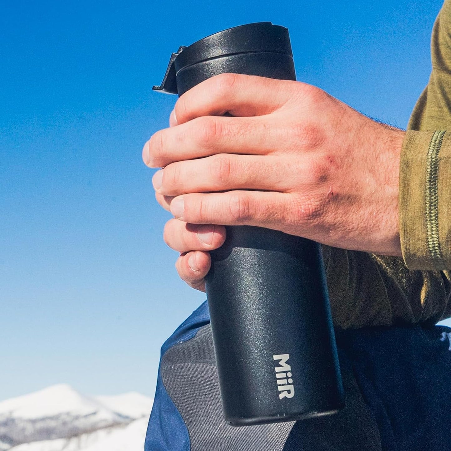 Flip Traveler 16oz | Double-Wall Vacuum Insulated with Flip Lid, BPA-Free Stainless Steel Construction, Insulated Tumbler for Hot or Cold Drinks