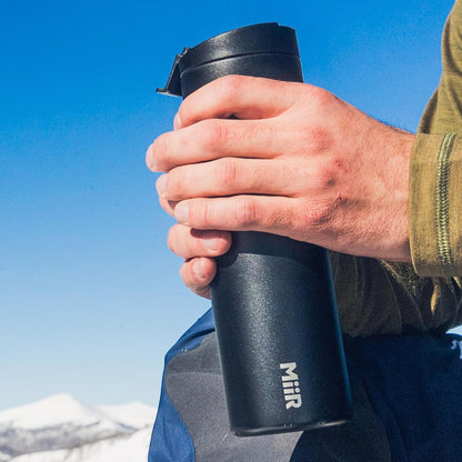 Flip Traveler 16oz | Double-Wall Vacuum Insulated with Flip Lid, BPA-Free Stainless Steel Construction, Insulated Tumbler for Hot or Cold Drinks