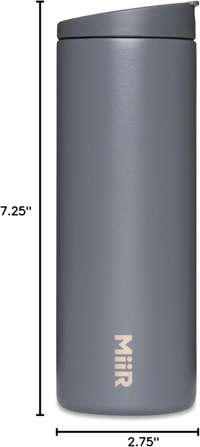 Flip Traveler 16oz | Double-Wall Vacuum Insulated with Flip Lid, BPA-Free Stainless Steel Construction, Insulated Tumbler for Hot or Cold Drinks