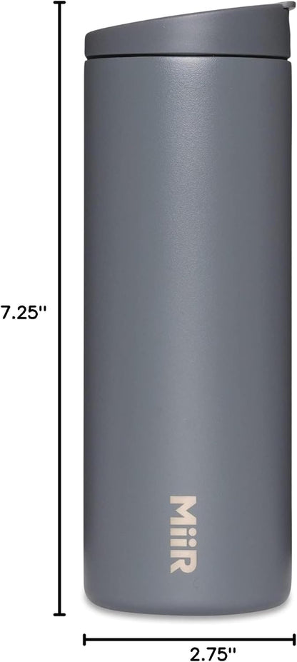 Flip Traveler 16oz | Double-Wall Vacuum Insulated with Flip Lid, BPA-Free Stainless Steel Construction, Insulated Tumbler for Hot or Cold Drinks