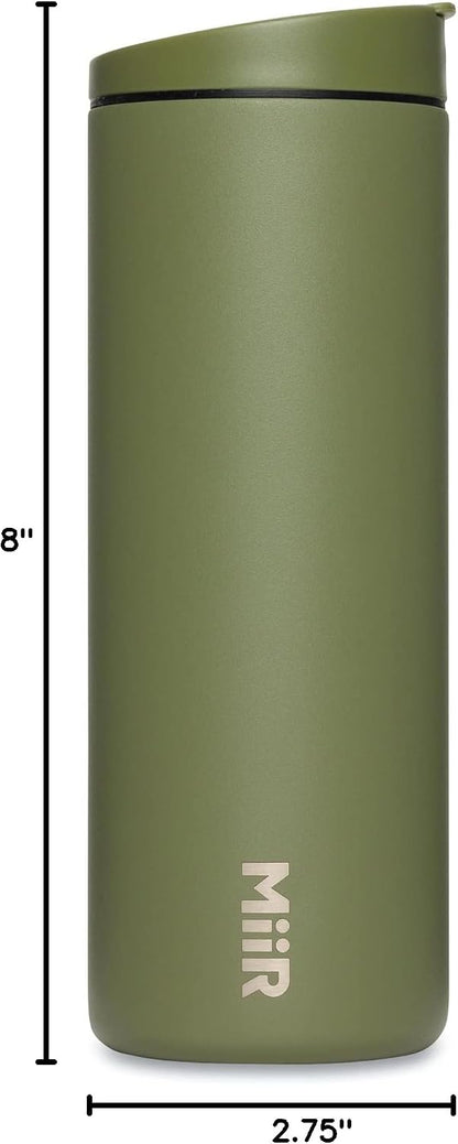 Flip Traveler 16oz | Double-Wall Vacuum Insulated with Flip Lid, BPA-Free Stainless Steel Construction, Insulated Tumbler for Hot or Cold Drinks
