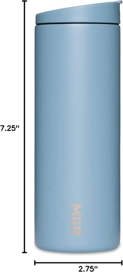Flip Traveler 16oz | Double-Wall Vacuum Insulated with Flip Lid, BPA-Free Stainless Steel Construction, Insulated Tumbler for Hot or Cold Drinks