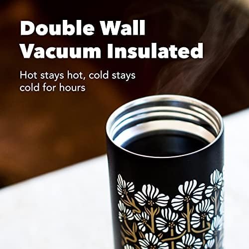 Flip Traveler 16oz | Double-Wall Vacuum Insulated with Flip Lid, BPA-Free Stainless Steel Construction, Insulated Tumbler for Hot or Cold Drinks