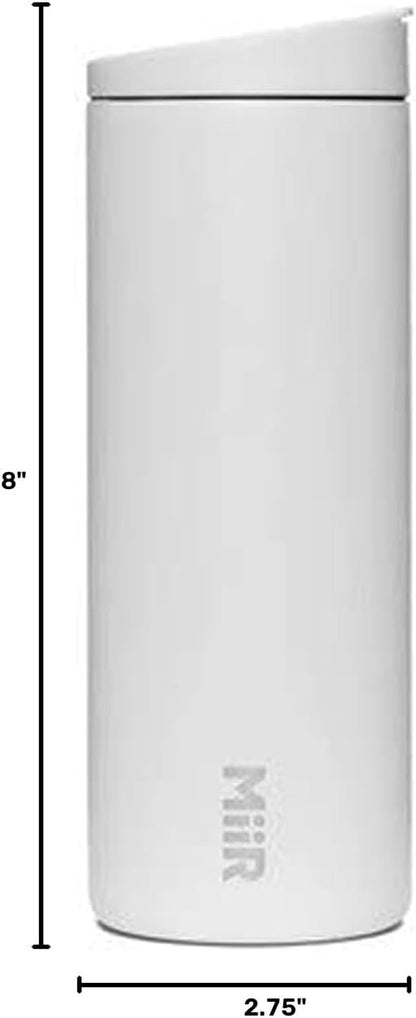 Flip Traveler 16oz | Double-Wall Vacuum Insulated with Flip Lid, BPA-Free Stainless Steel Construction, Insulated Tumbler for Hot or Cold Drinks