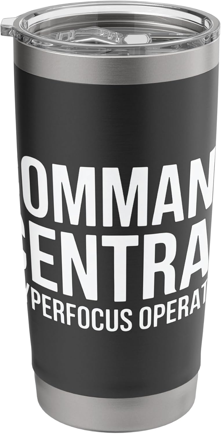 Command Central (Hyperfocus Operated) Stainless Steel Insulated Tumbler