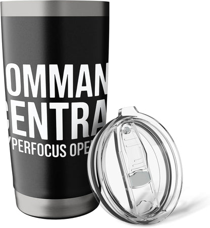 Command Central (Hyperfocus Operated) Stainless Steel Insulated Tumbler